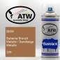 Preview: BMW, Bahama Bronzit Metallic / Sandbeige Metallic, 226: 400ml Sprühdose, von ATW Autoteile West.